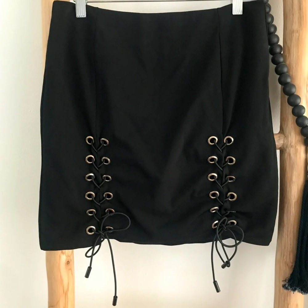 Lace Up Skirt